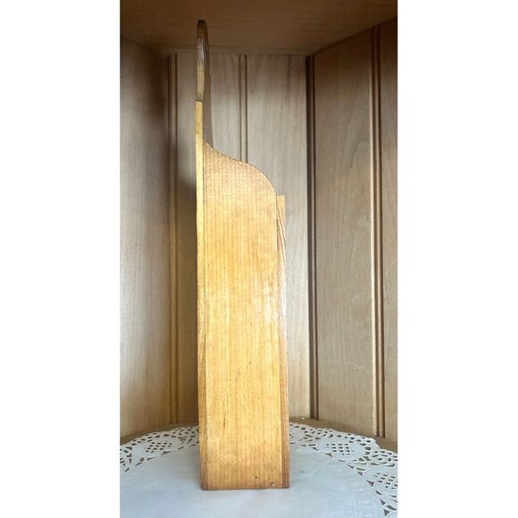 Vintage Hand Painted Pennsylvania Dutch Folk Art Primitive Wood Fireplace Match - Picture 4 of 6